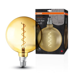 Żarówka LED E27 4W Vintage 1906 LED CLASSIC Gold Globe 28 GOLD ściemnialna, barwa ciepła. - eshop Ledvance PL 4058075269729