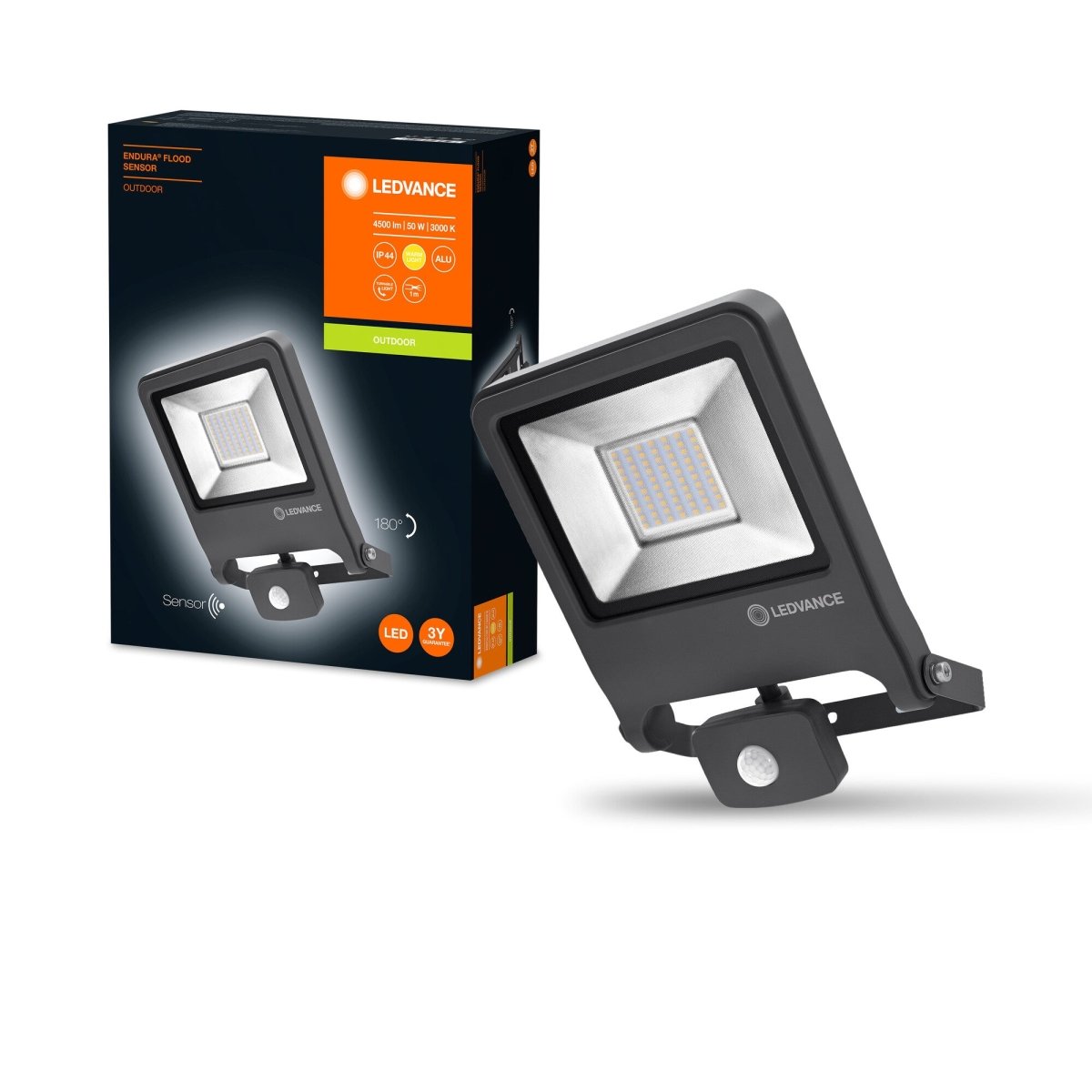 Zewnętrzna lampa LED reflektor z czujnikiem 50 W ENDURA ciepłobiała - eshop LEDVANCE 4058075239593