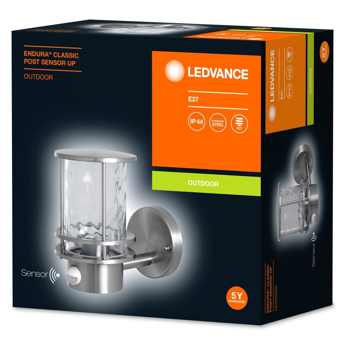Zewnętrzna lampa ścienna LED z czujnikiem E27 IP44 ENDURA - eshop LEDVANCE 4058075206540